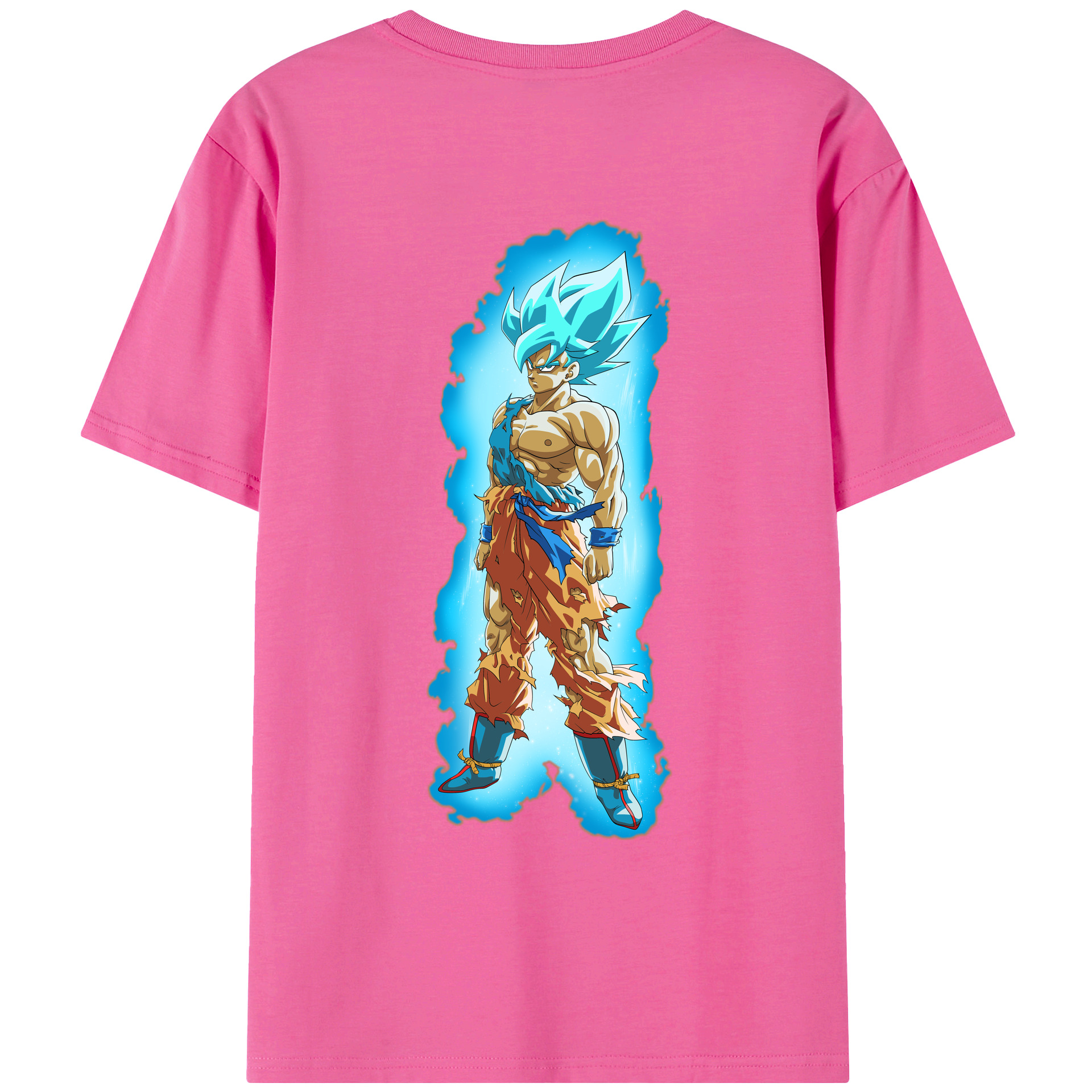 （画像用） ドラゴンボール 孫悟空（そん ごくう）Son Goku カカロット DRAGON BALL Kakarotto レディース半袖Tシャツ(バックプリント)